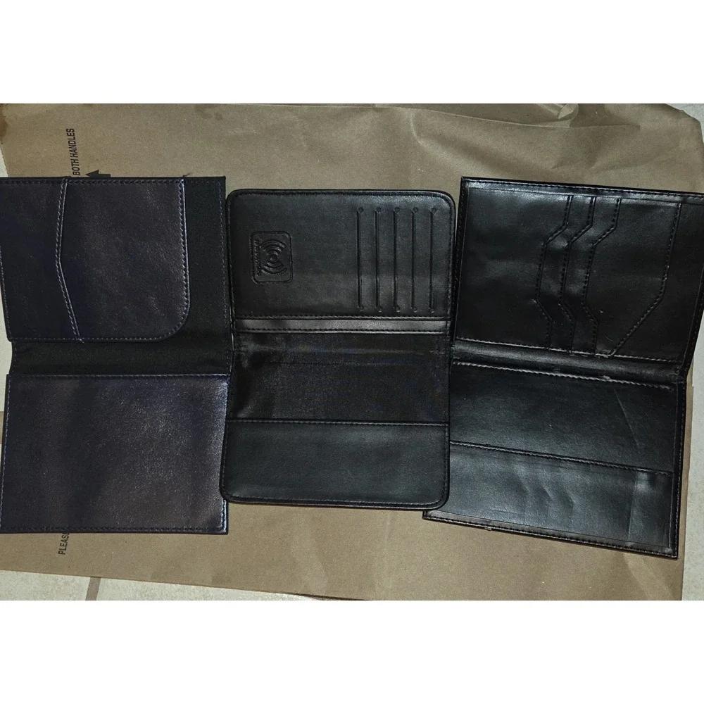 Lot Of 3 Leather Passport Holders. Samsonite, Abound, Unbranded. Good Condition